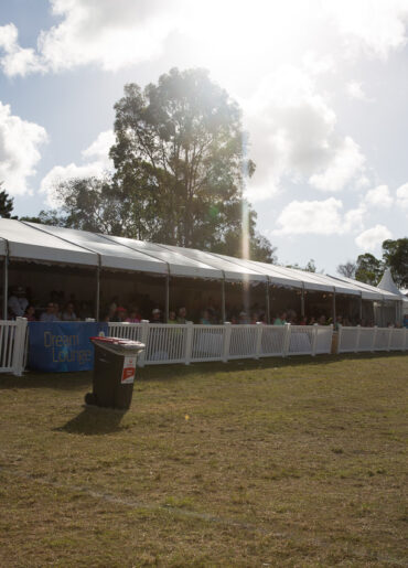 Pavilion Hoecker Marquee on fencing day