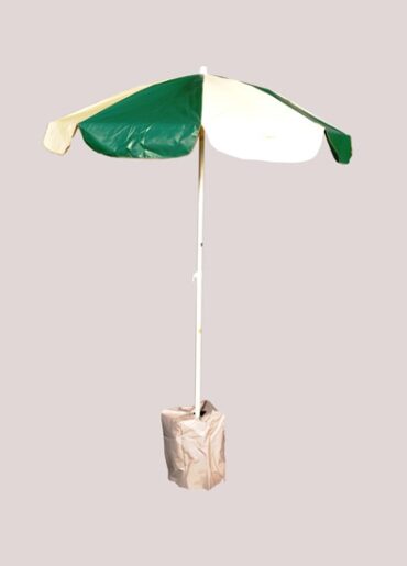 Umbrella - 2m Green & Cream