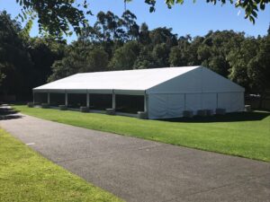 15m Hoecker Marquee F Series with clear walls