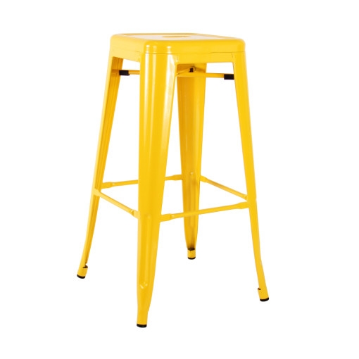 Bar Stool - Tolix Yellow 760mm high
