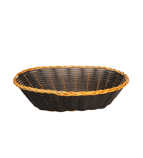 Basket Bread Oval Black