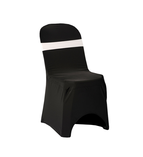 Chair Cover Black Lycra With Band