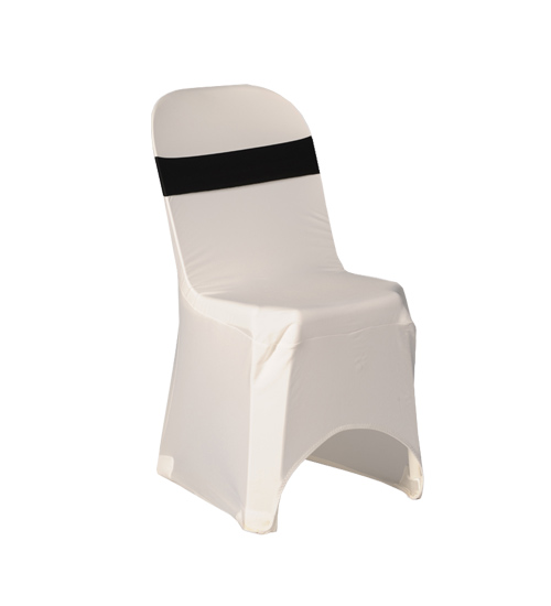 Chair Cover White Lycra With Band