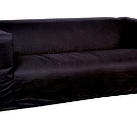 Black Two-Seater Lounge