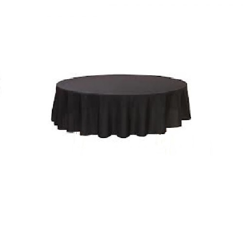Table Cloth Round 1.65m Black
