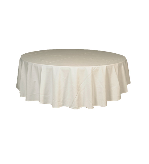 Table Cloth Round 2.7m White