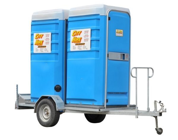 Trailer Toilet Double